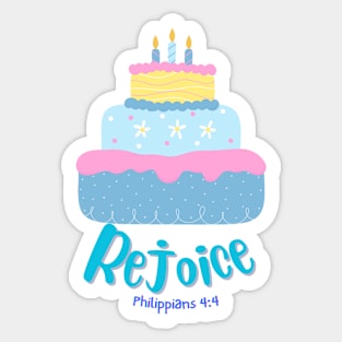Rejoice Bible verse gift idea Sticker